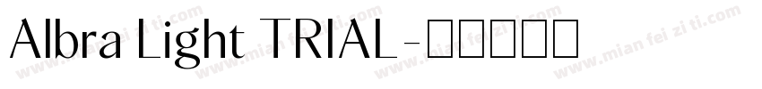 Albra Light TRIAL字体转换